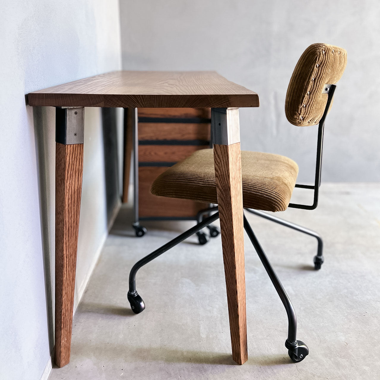 カウンターデスク【WD_LG_A】| オーダーメイドのアイアン家具を中心に