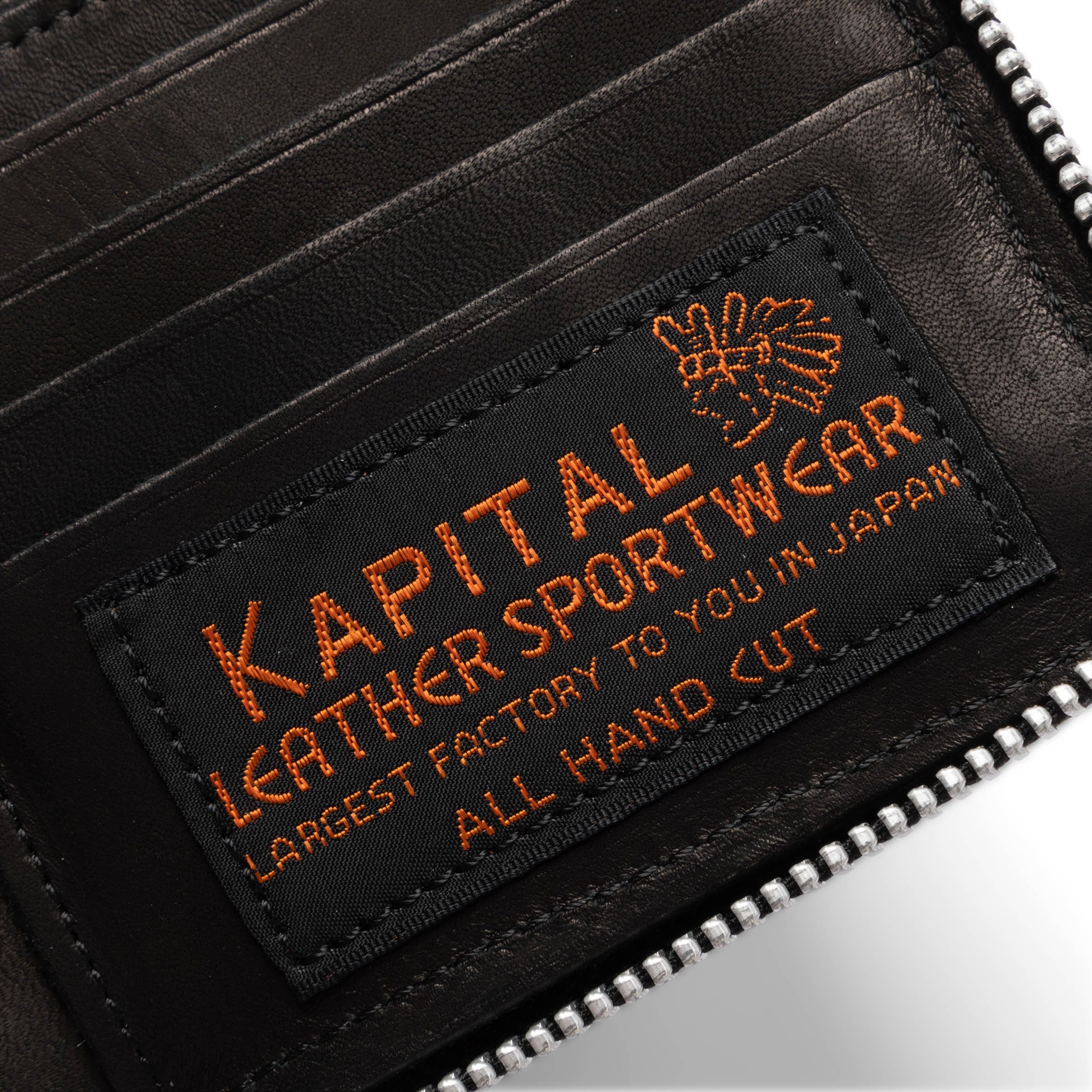 THUMB UP BONE HAND ZIP WALLET BLACK | Bodega