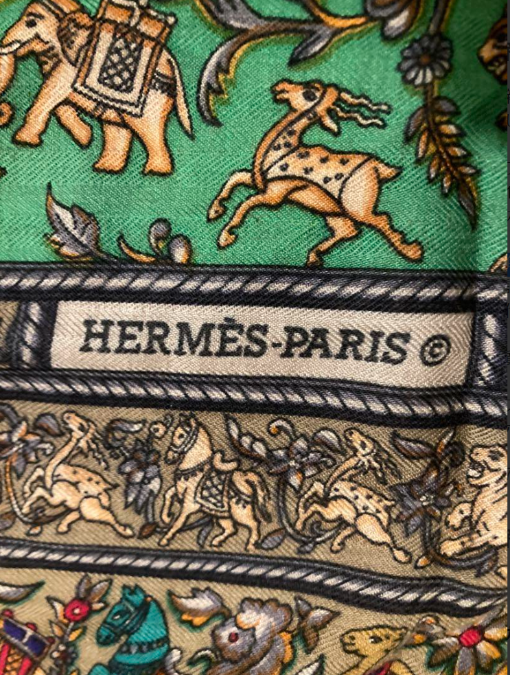 エルメス カレ140 スカーフ CHASSE EN INDE（インドの狩猟）
