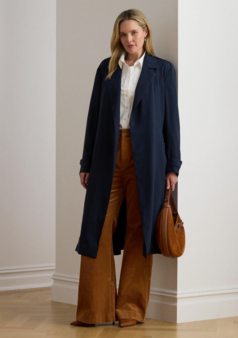 Lauren Ralph Lauren Double-Faced Georgette Wrap Coat | Belk