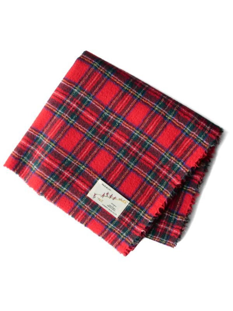 R&D.M.Co- / OLDMAN'S TAILOR WOOL TARTAN CHECK BLANKET オールド