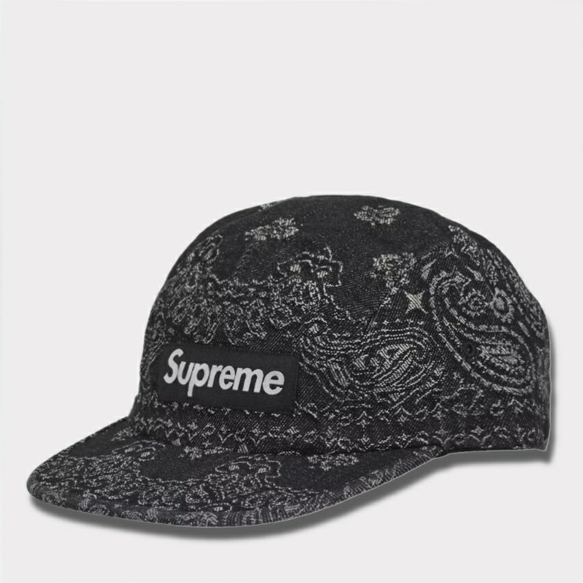 Supreme シュプリーム 2024SS Coated Denim Camp Cap コーテッドデニム