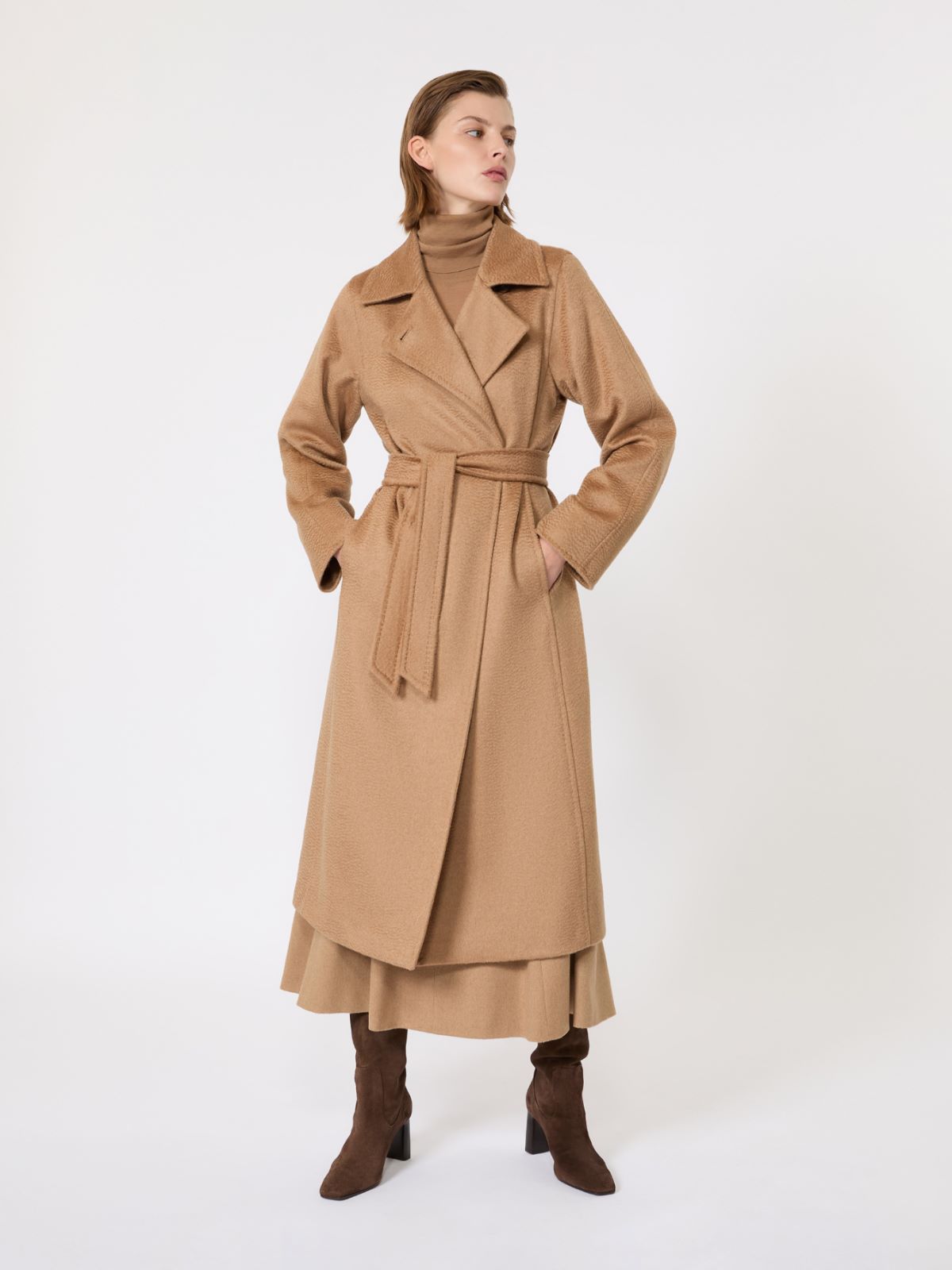 マニュエラ] ピュア キャメル アイコン コート, camel | Max Mara
