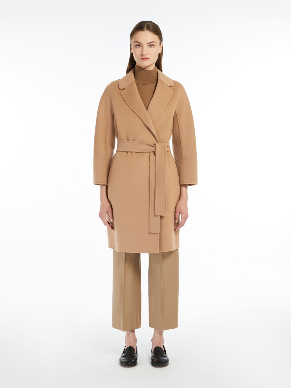 Short double-faced wool coat, camel | Max Mara