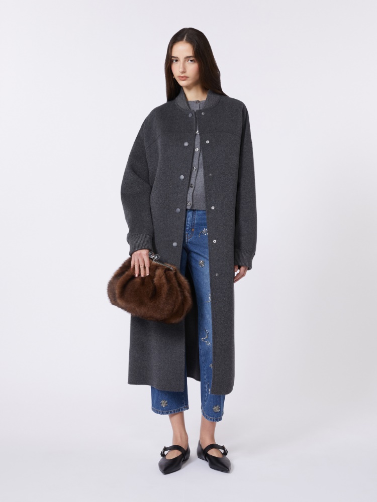アラマーロ] ウール ブレンド ダブルフェイス コート, dark grey | Max