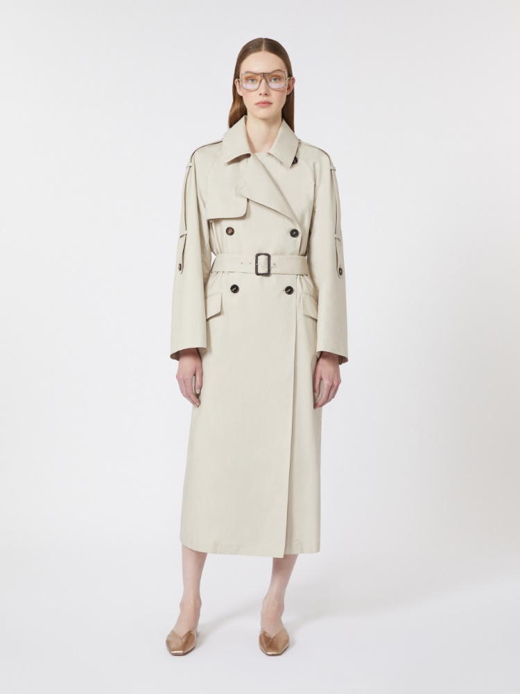 デルフィーノ] コットン ブレンド トレンチ コート, natural | Max Mara