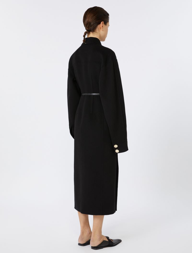 Slim-fit wool coat, black | Sportmax