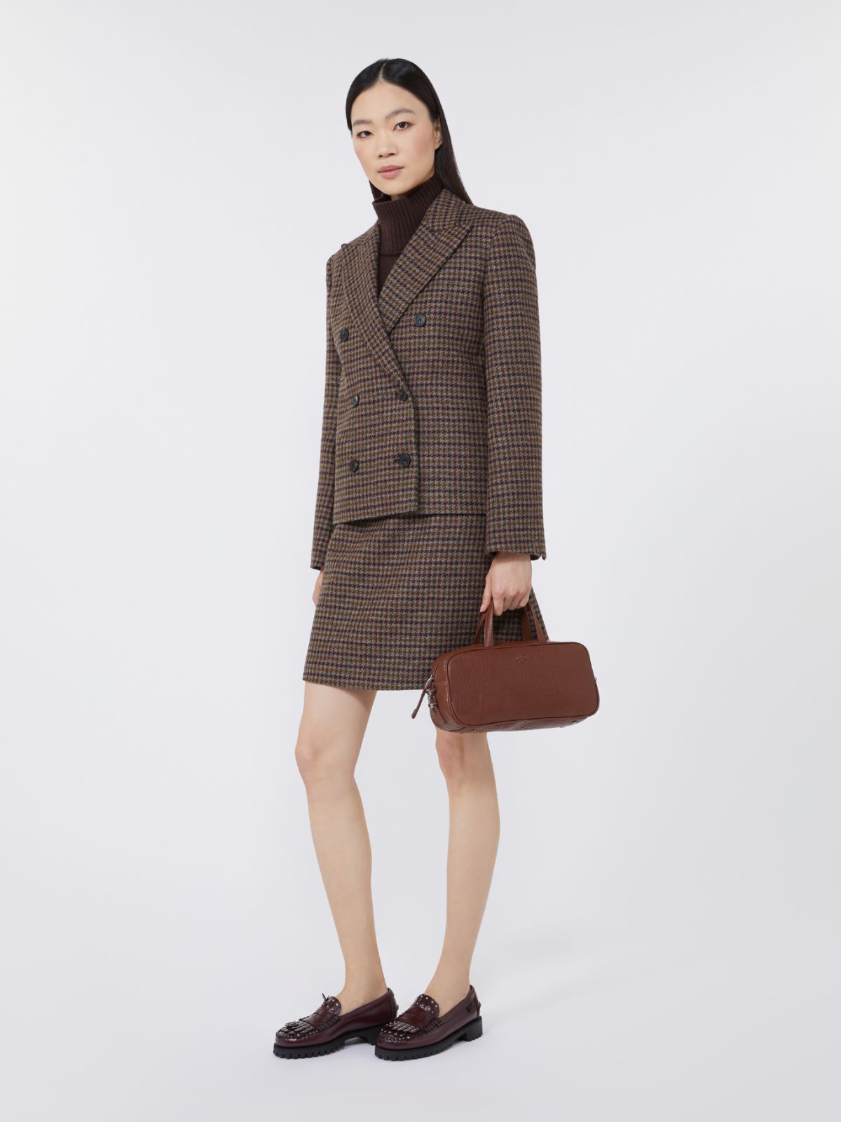 Nappa leather Boston bag, tobacco | Weekend Max Mara