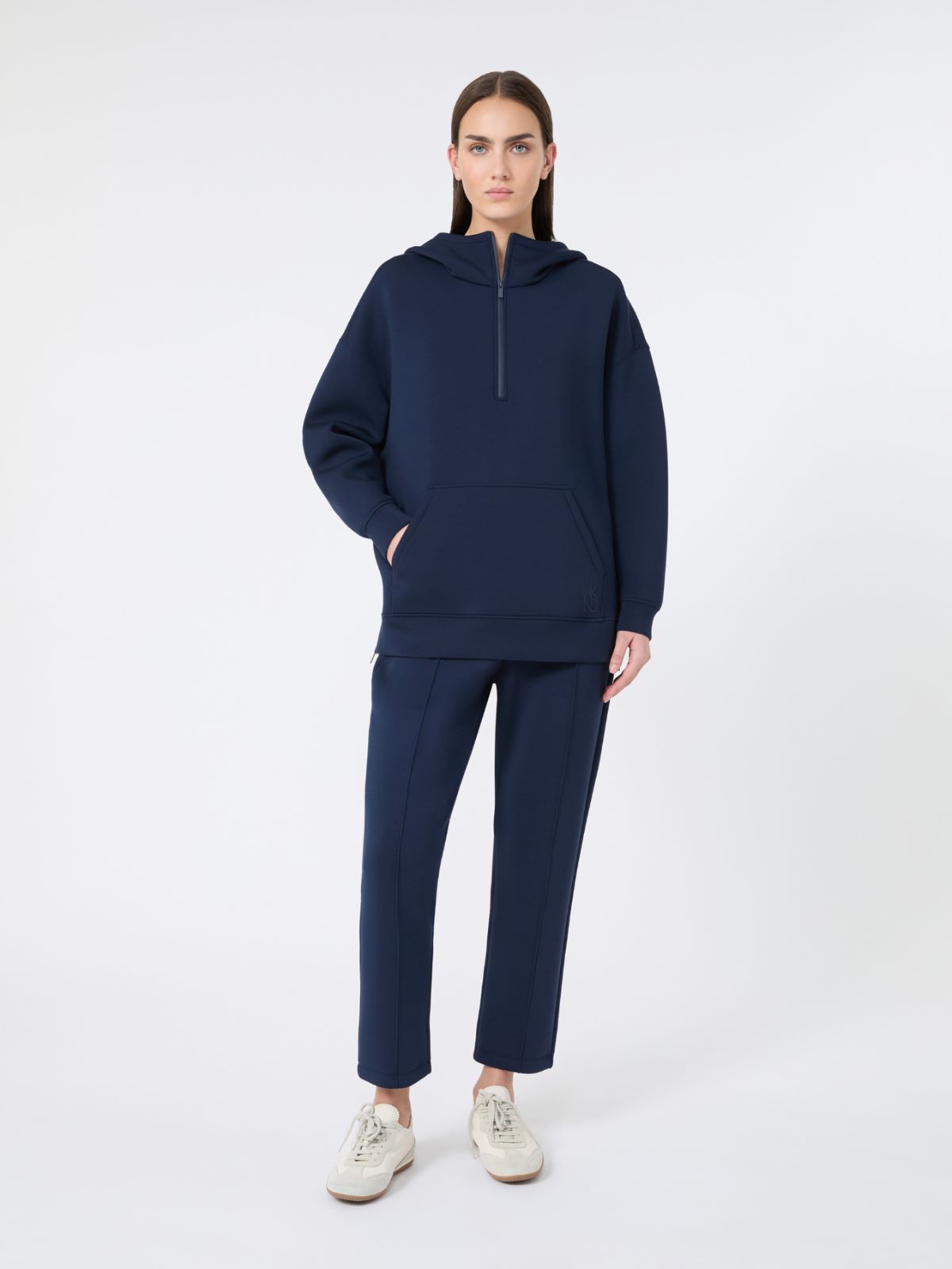 Scuba jersey trousers, navy | Weekend Max Mara