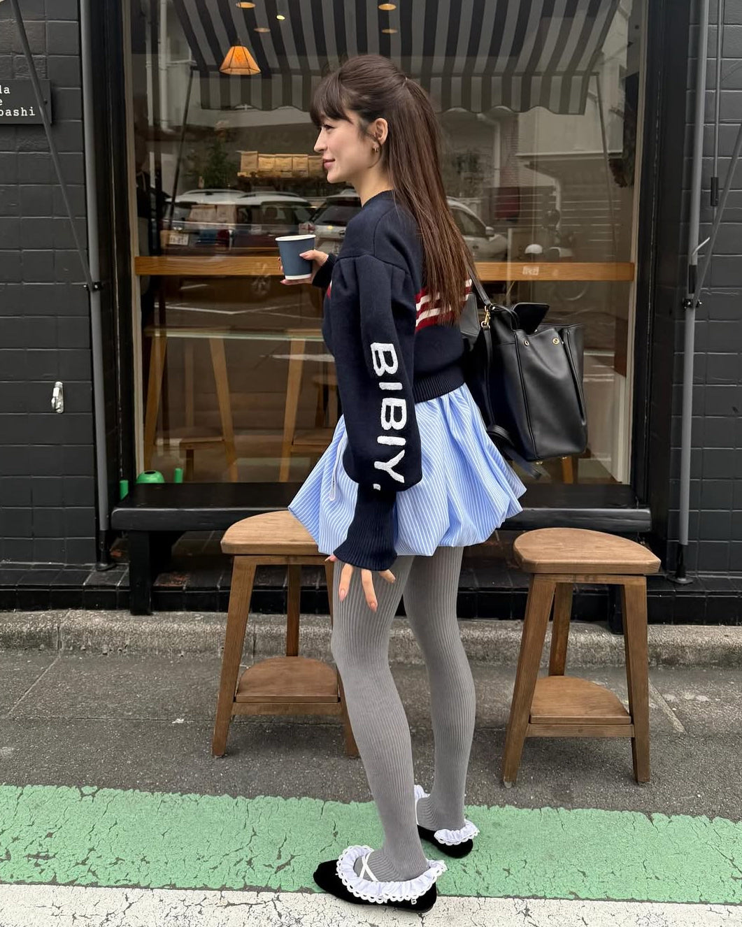 BIBIY. MADE | B. LACE BALLERINAS BLACK｜Bibiy.