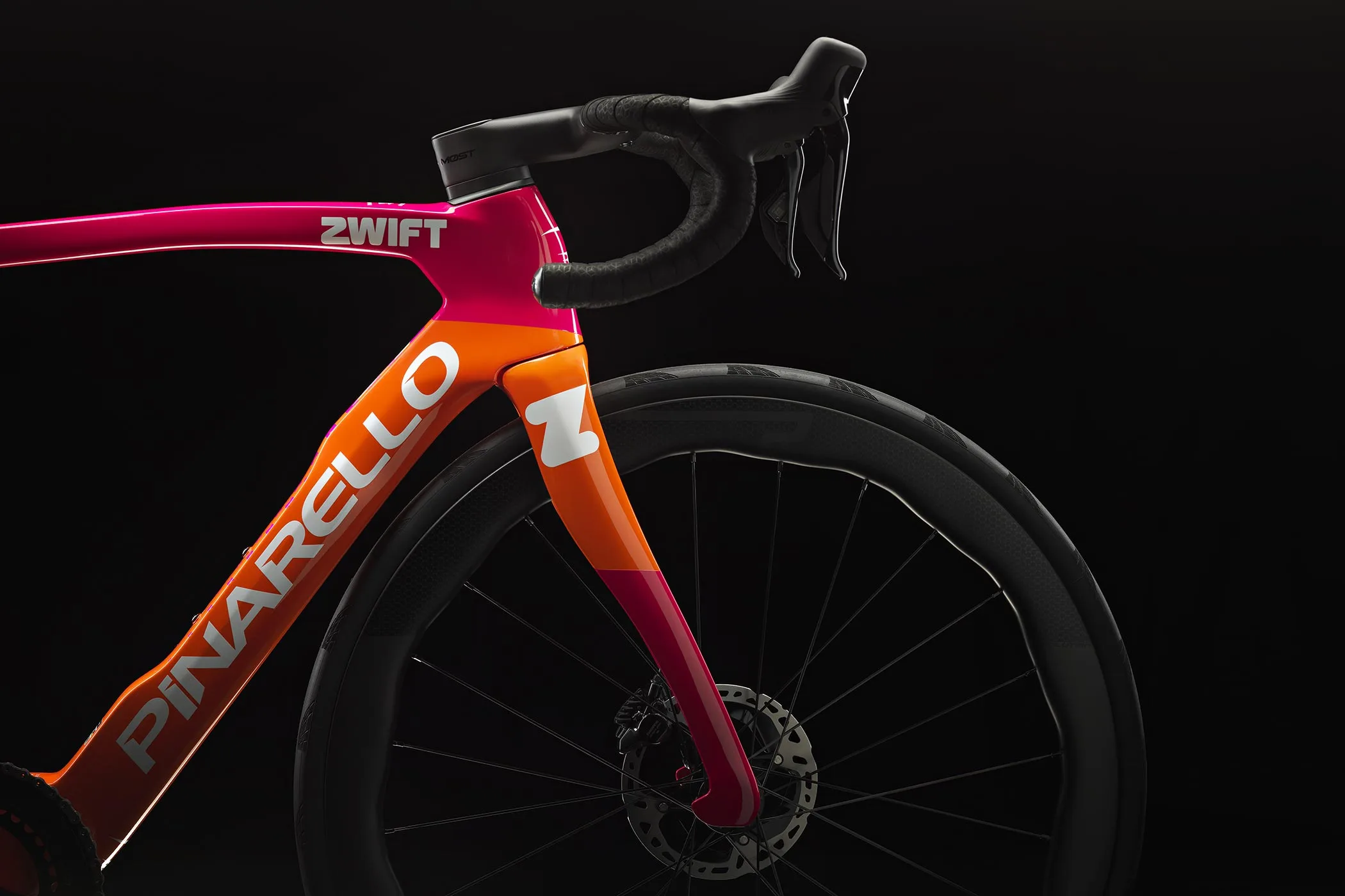 Ride a Virtual Zwift Pinarello Dogma Road Bike in the Real World