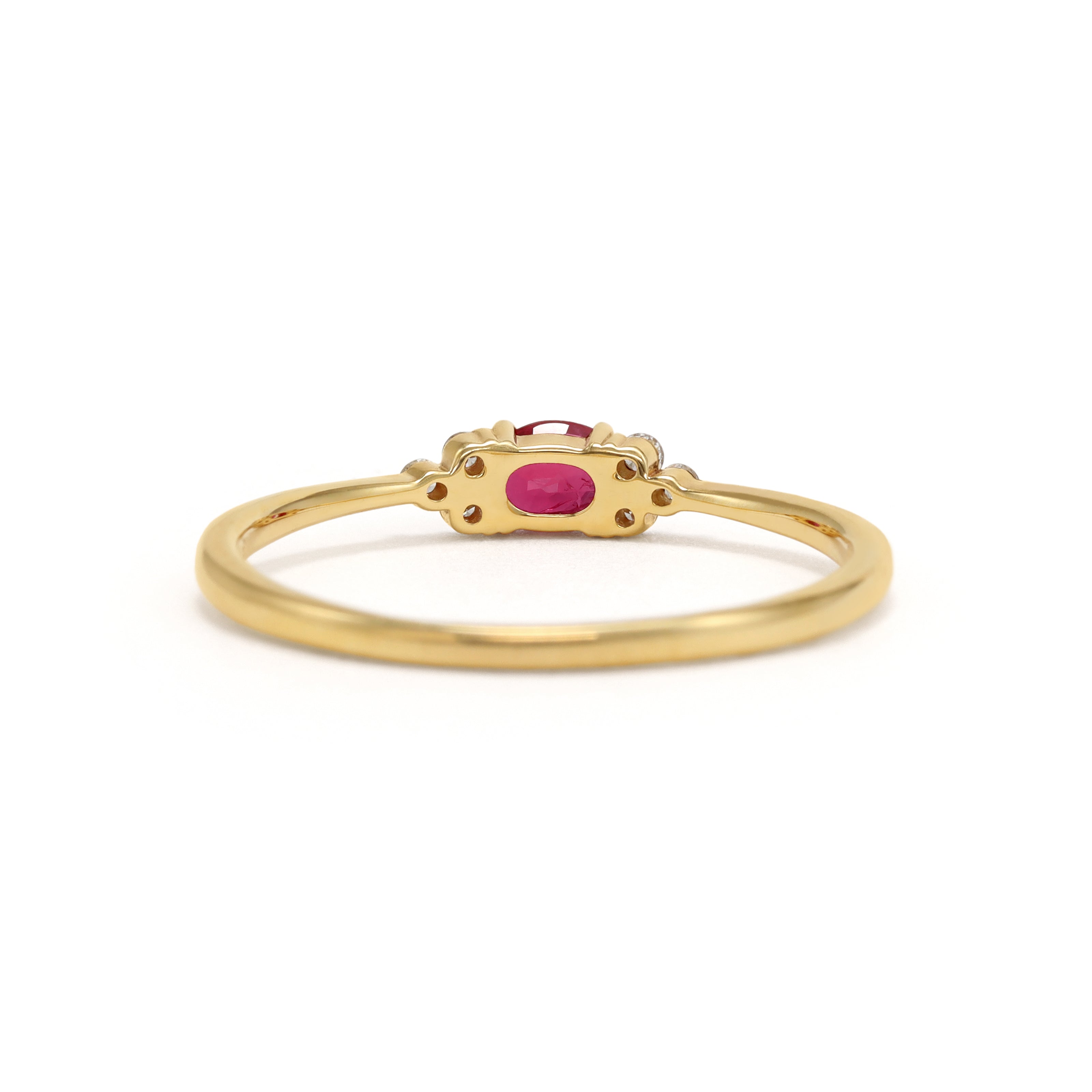 ビズー公式】ルビー ダイヤモンド K18(18金) リング フラヴィ | 希少石