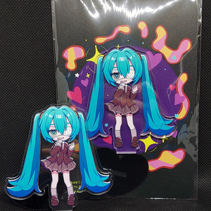 ホロ加工缶バッジA＜asteroid：初音ミク＞ - Rella Artworks / 不安定+
