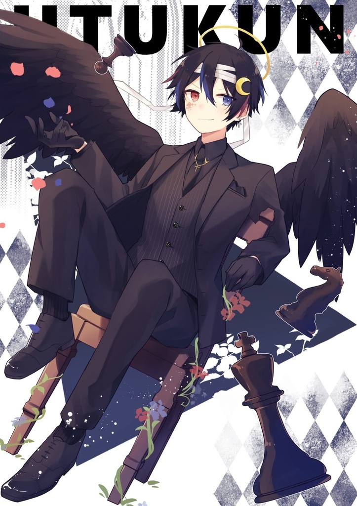 鬱くんクリアファイル 漆黒の堕天使ver. - 鬱くん - BOOTH