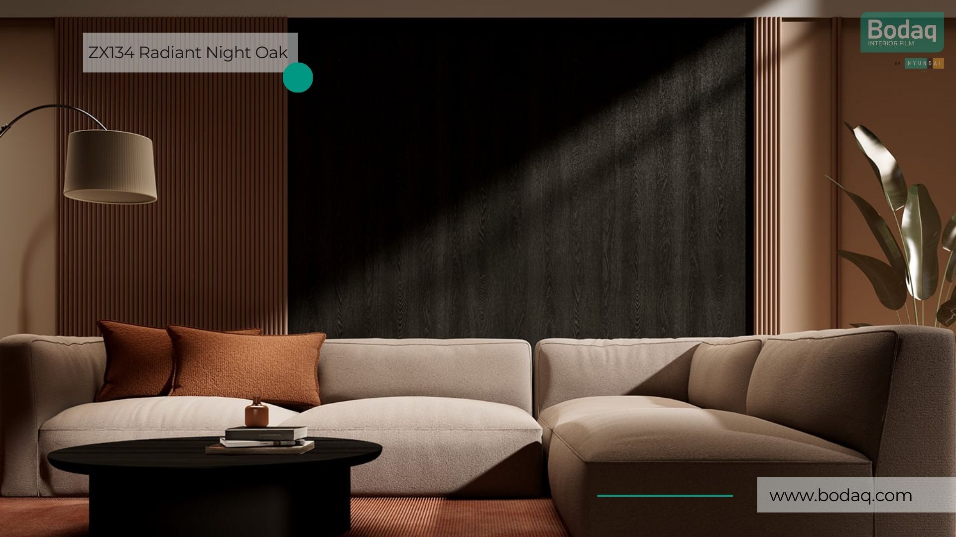 ZX134 Radiant Night Oak Film - Wood Collection
