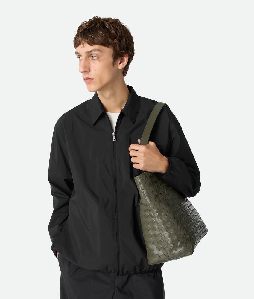 Men's Small Intrecciato Zipped Tote in Crocodile | Bottega Veneta US