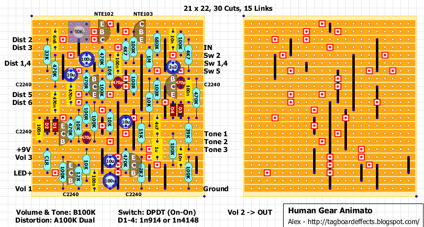 Guitar FX Layouts: Human Gear Animato