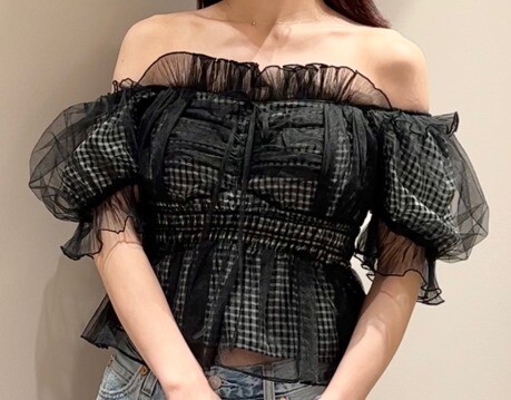 SNIDEL ギャザーフリルオフショルブラウス再入荷💙 | ウサギオンライン