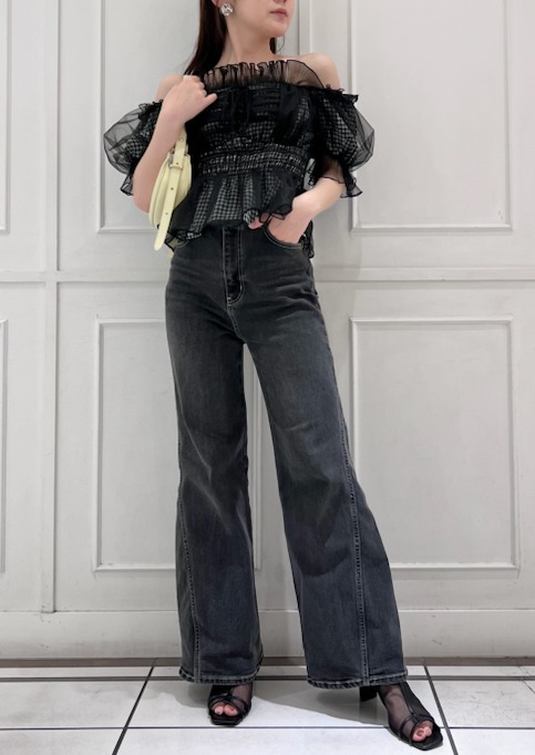 SNIDEL ギャザーフリルオフショルブラウス再入荷💙 | ウサギオンライン