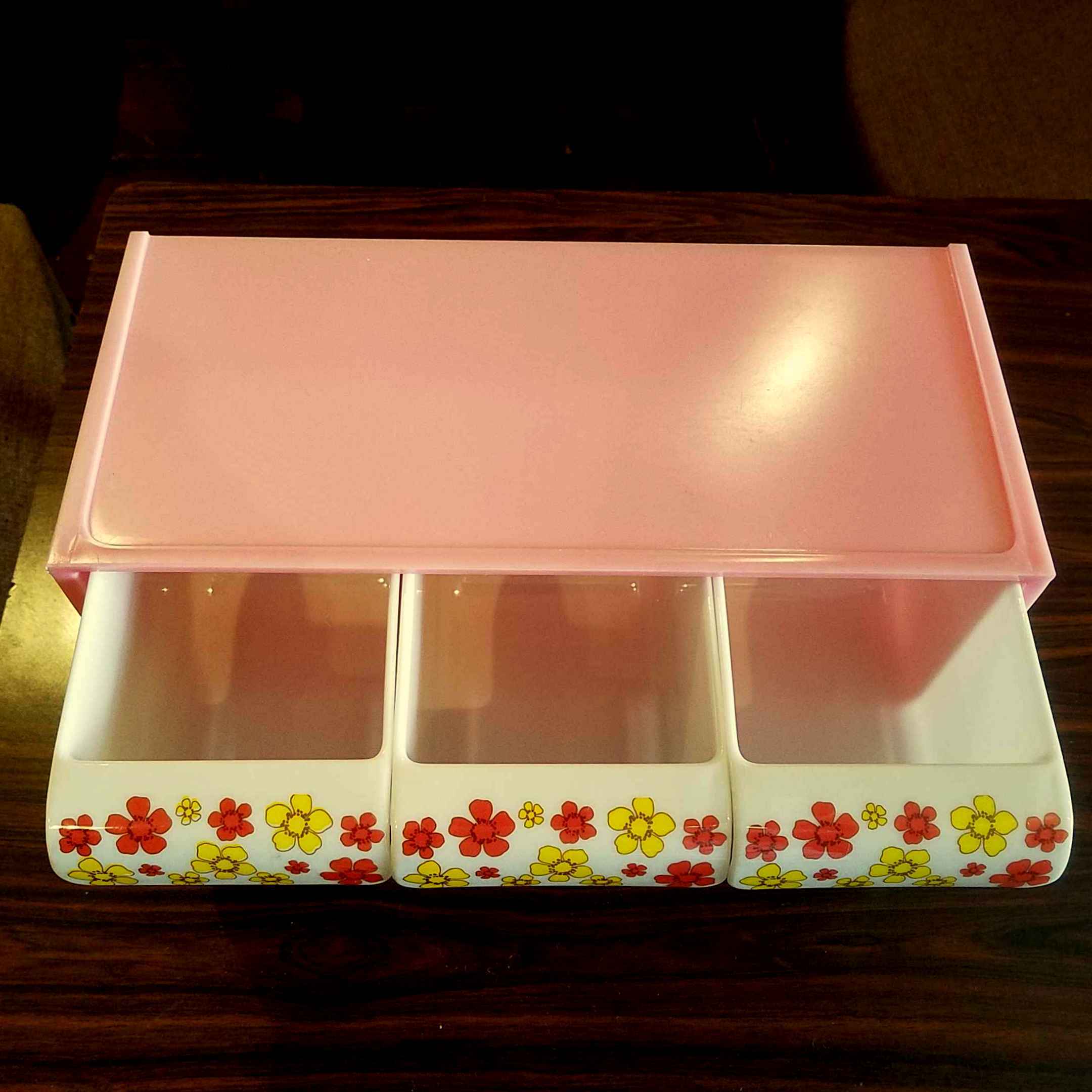昭和レトロポップな花柄の調味料入れ＆ポット - [Sold Out]過去の販売商品