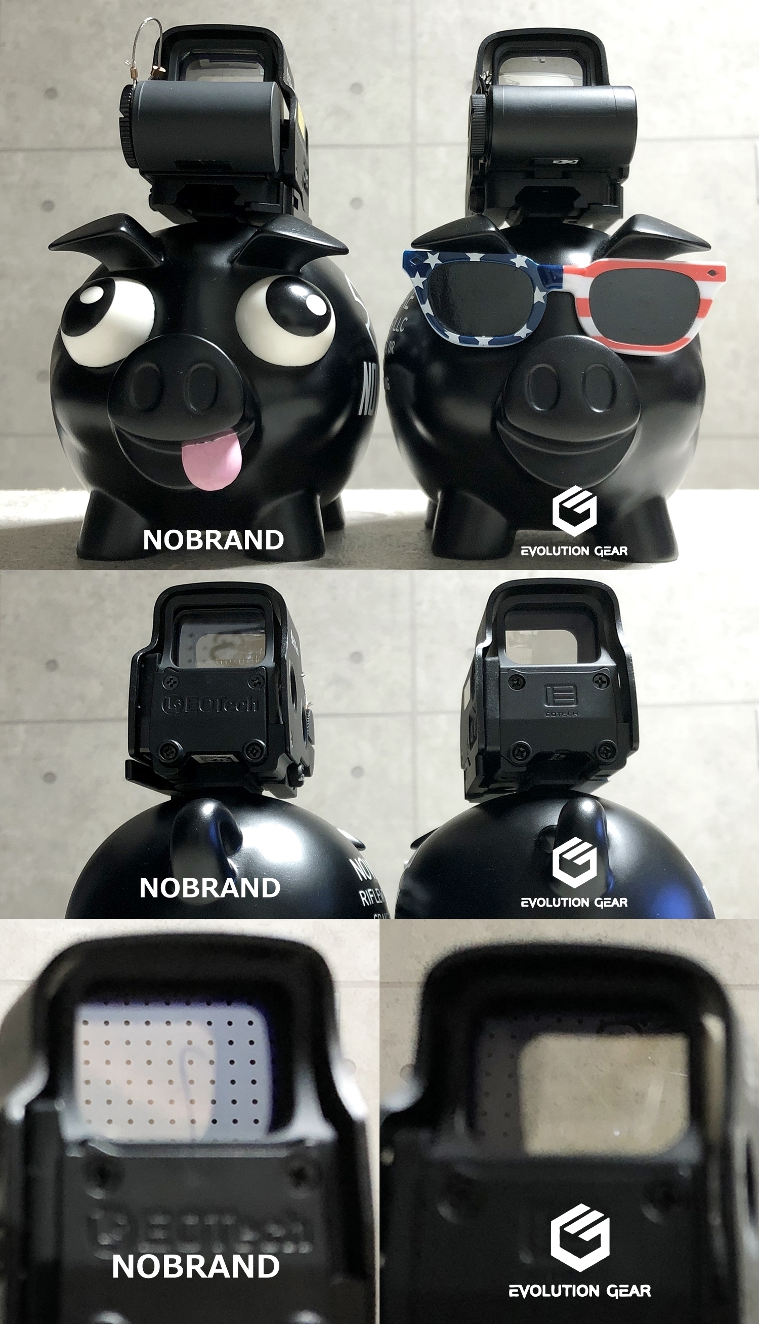 EVOLUTION GEAR EOTech EXPS3-0!! 実物 & エボギア & NO BRAND レンズ