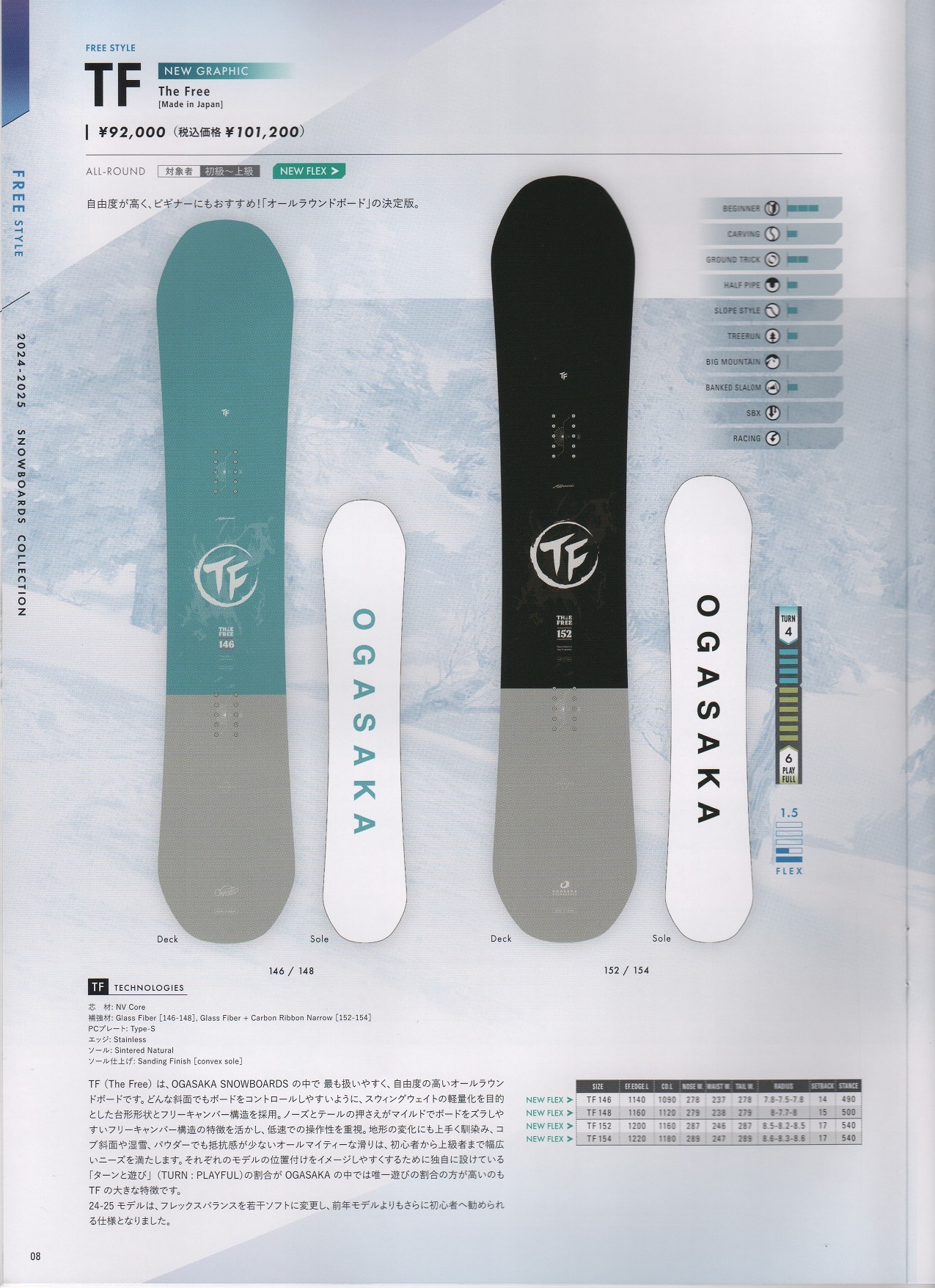 24-25ニューモデル OGASAKA(オガサカ) TF(ティーエフ) | 海底少年