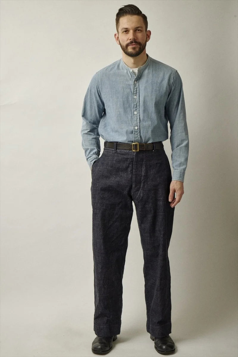 Belafonte RAGTIME HIBACK TROUSERS BUCKLE BACK DENIM – Blue Works