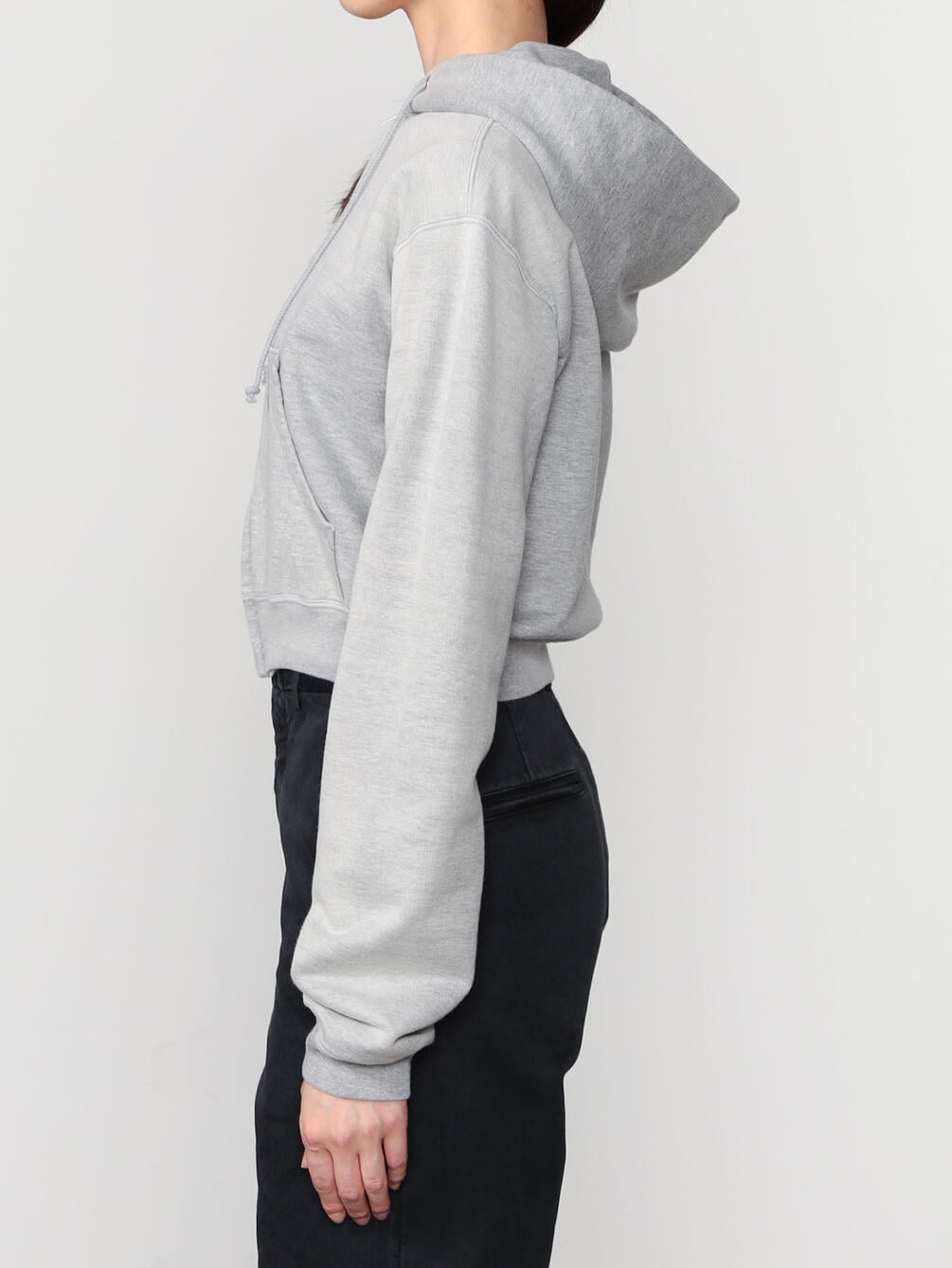 AURALEE | PRODUCT DYED PIMA LIGHT SWEAT ZIP PARKA WOMEN