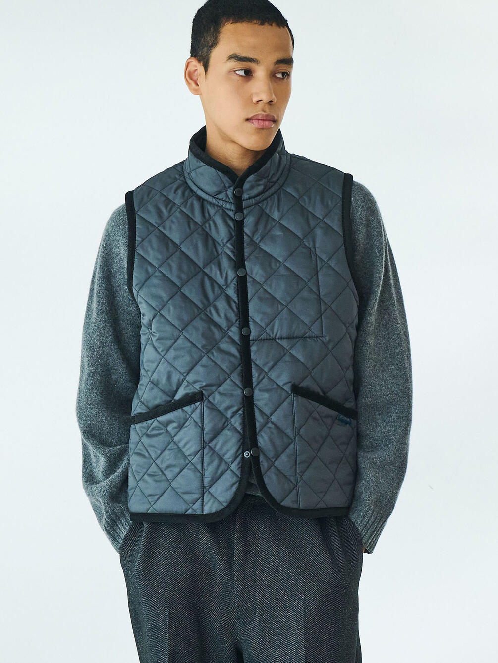 LAVENHAM | 〈別注〉 スタンドカラー キルティングベスト MEN