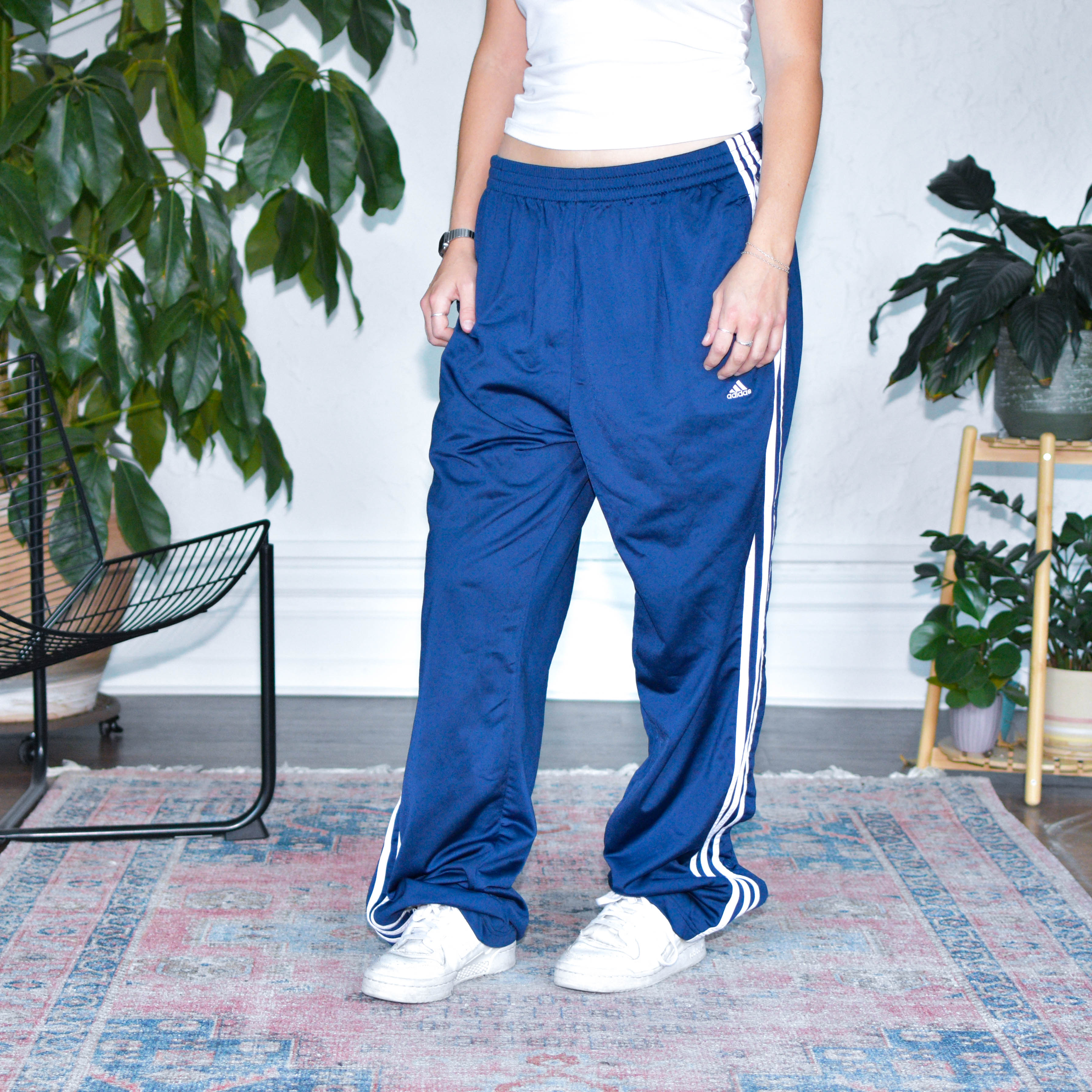 Vintage Y2K Adidas Navy Tear Away Track Pants – Bro Bros Closet