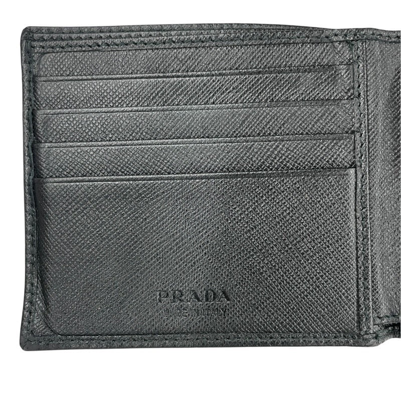 PRADA】プラダ 2MO738 二つ折り財布 レザーメンズ 2つ折り