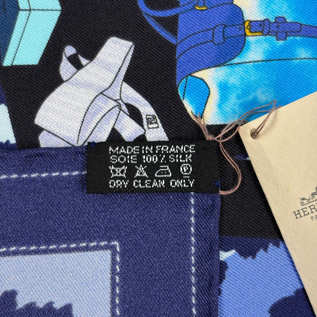 エルメス プチカレ MONSIEUR ET MADAME スカーフ シルク レディース