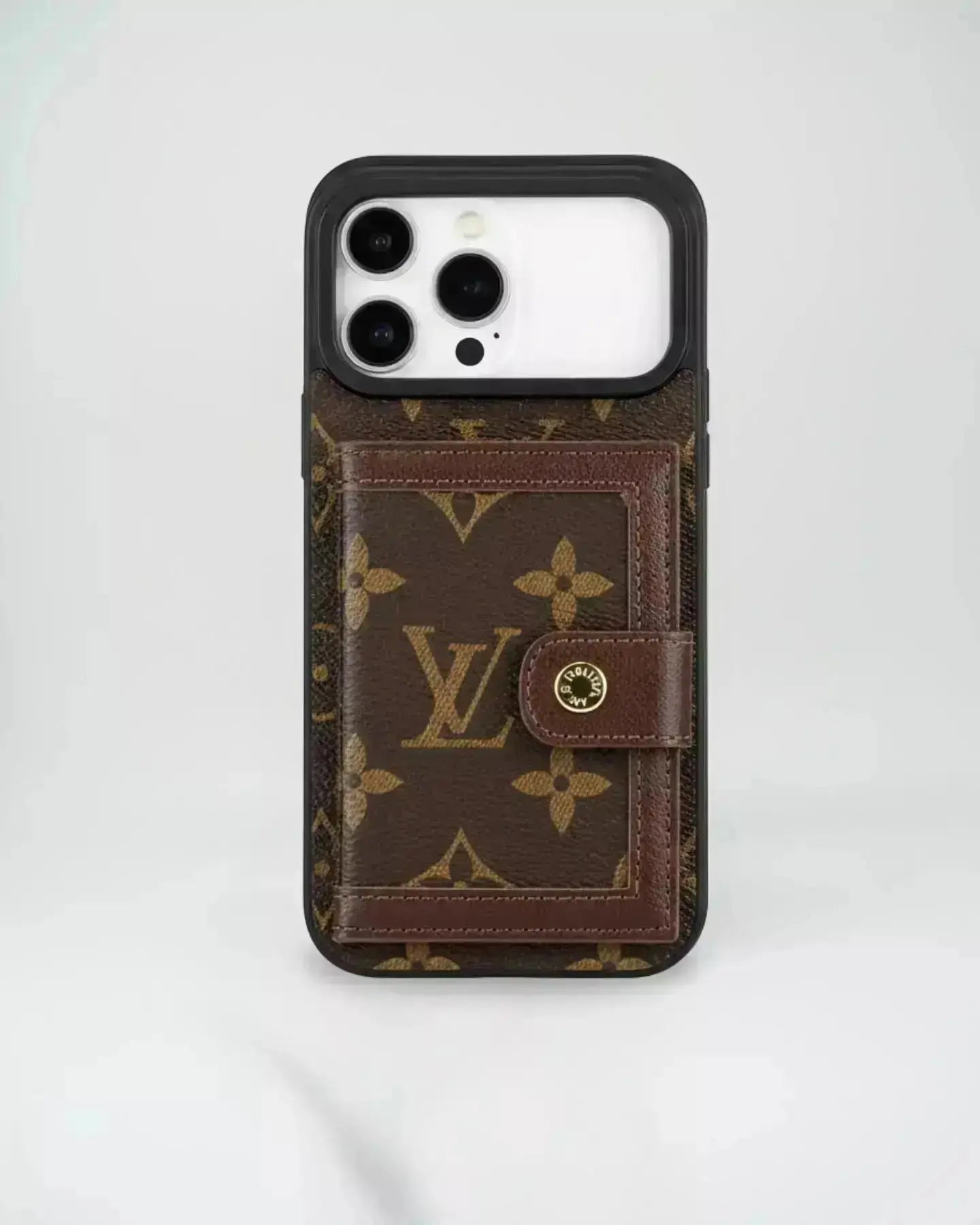 Louis Vuitton iPhone 17 Pro Max Case With holder – Classic Brown