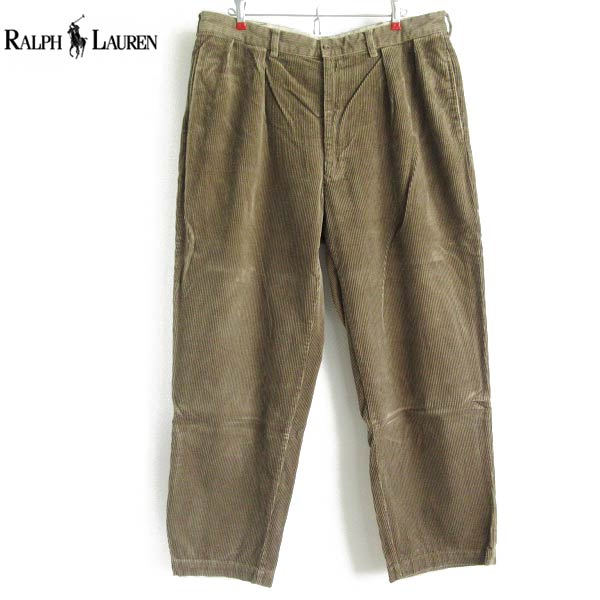90s POLO CORDS ポロ ラルフローレン ツータック 太畝コーデュロイ