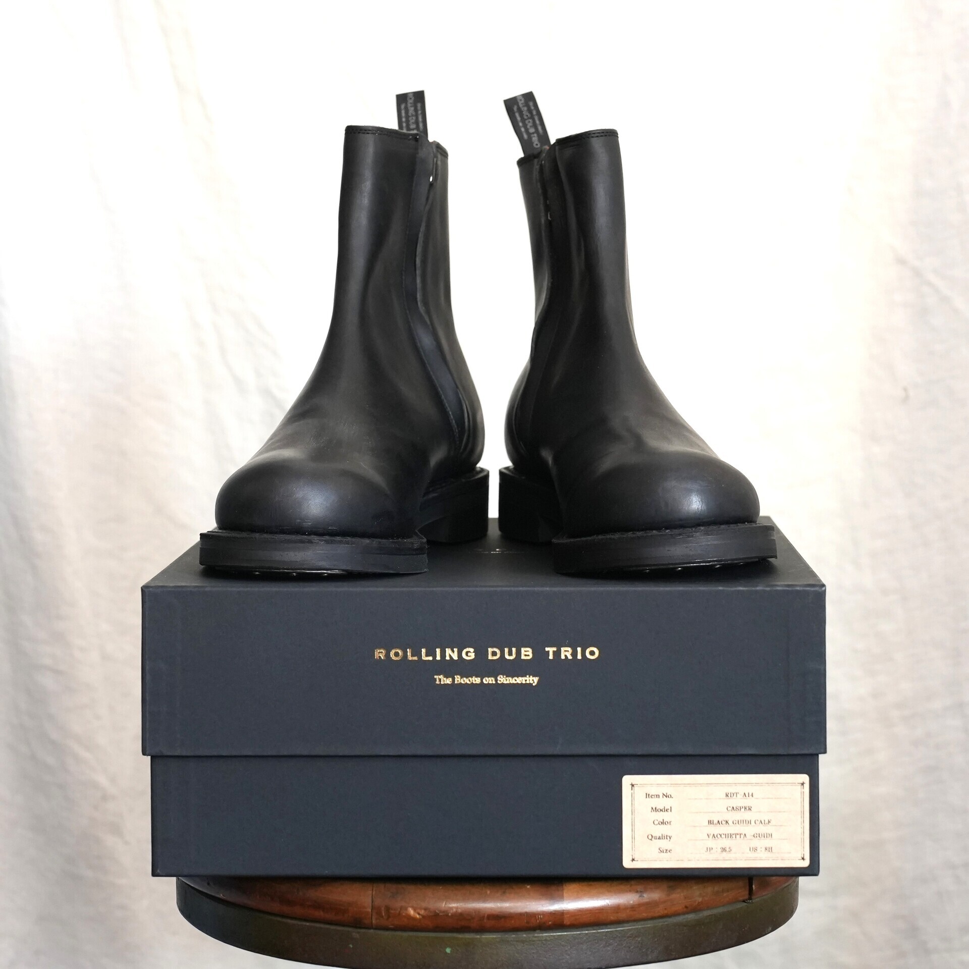 ローリングダブトリオ キャスパー ブラック グイディ カーフ