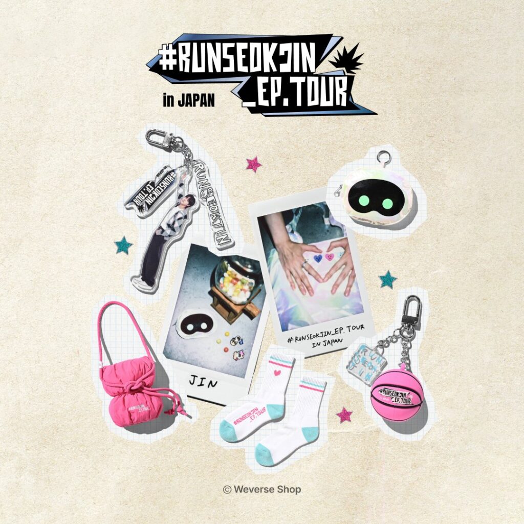 BTS ジンの日本公演「RUNSEOKJIN_EP.TOUR in JAPAN」のグッズ会場販売
