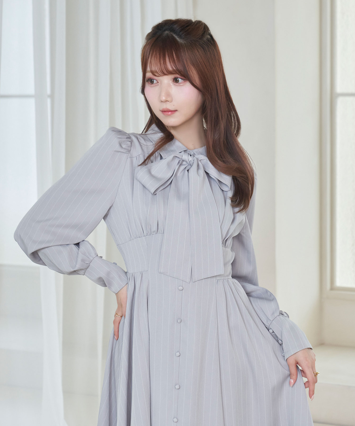Stripe flare dress – BUNNY APARTMENT