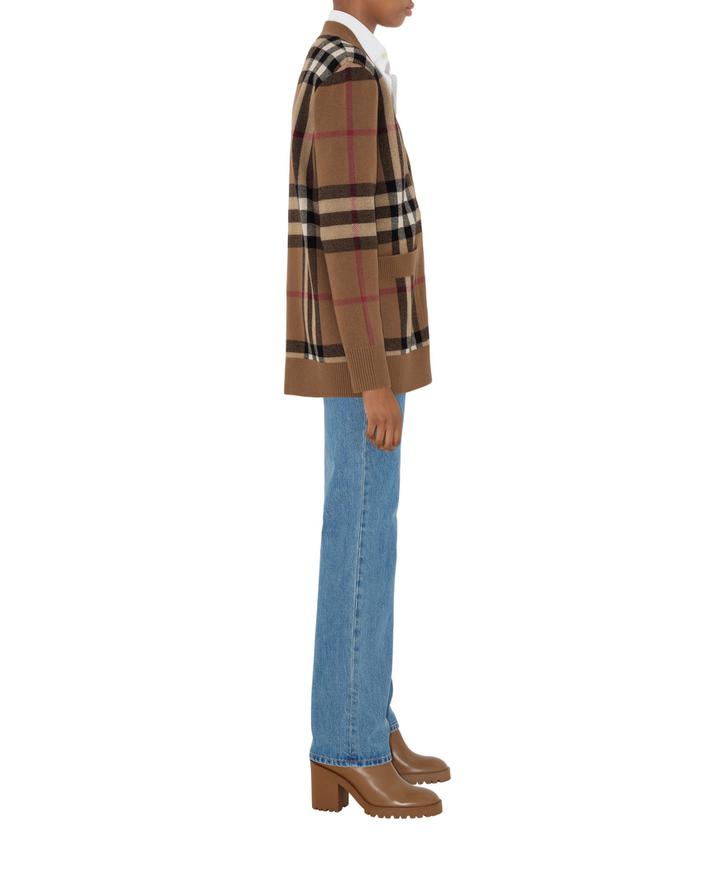 burberry/バーバリー通販 | チェック ウールカシミア カーディガン