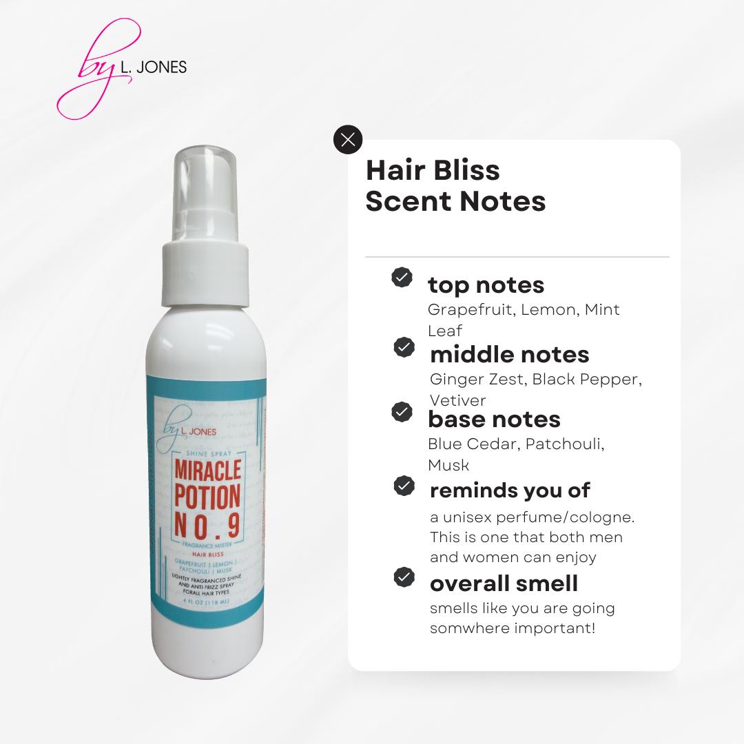 Miracle Potion no 9 Shine Spray & Anti-frizz Spray – by L. Jones