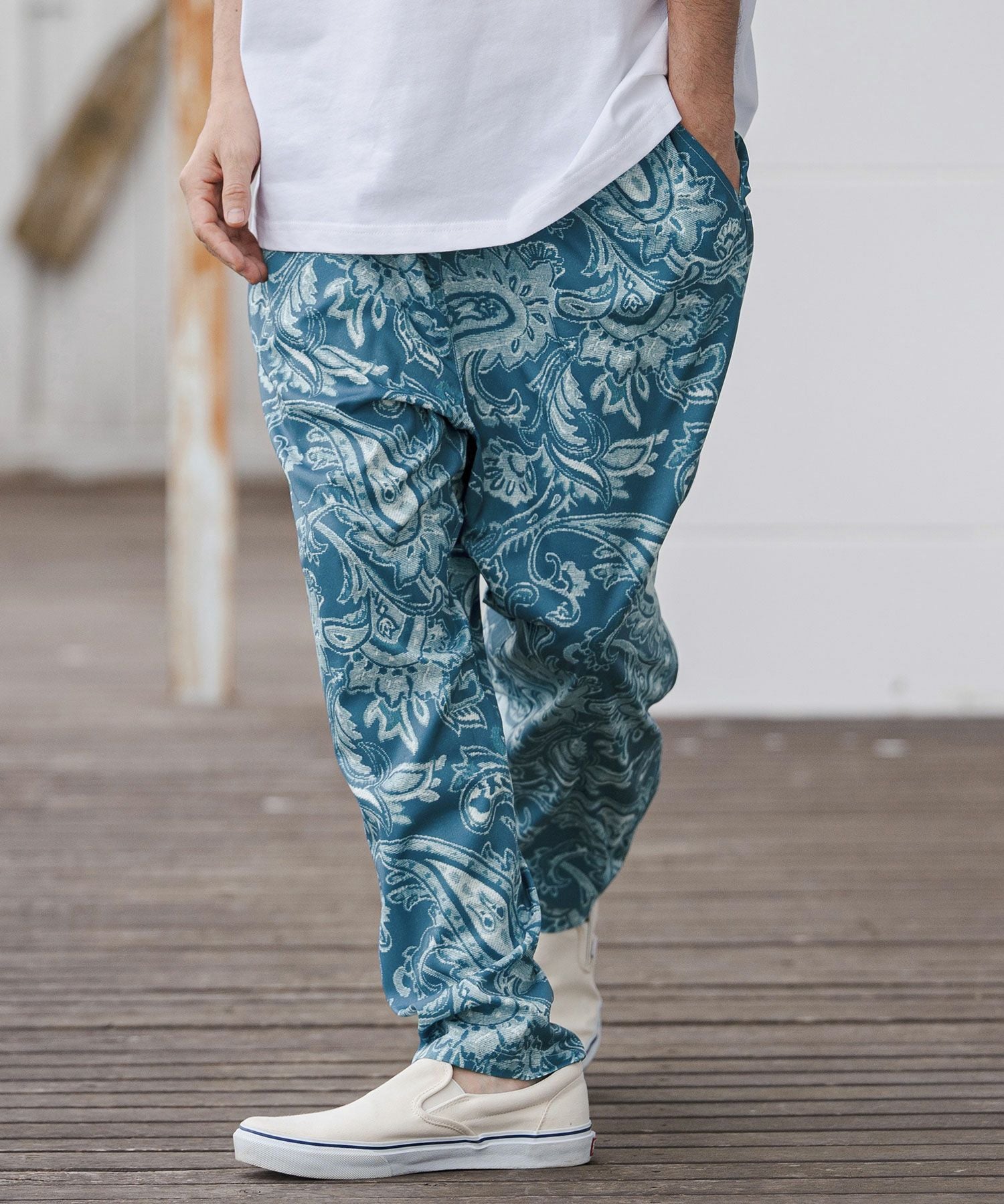 GLIMCLAP(グリムクラップ)】Synthetic Leather Straight-Leg Trousers