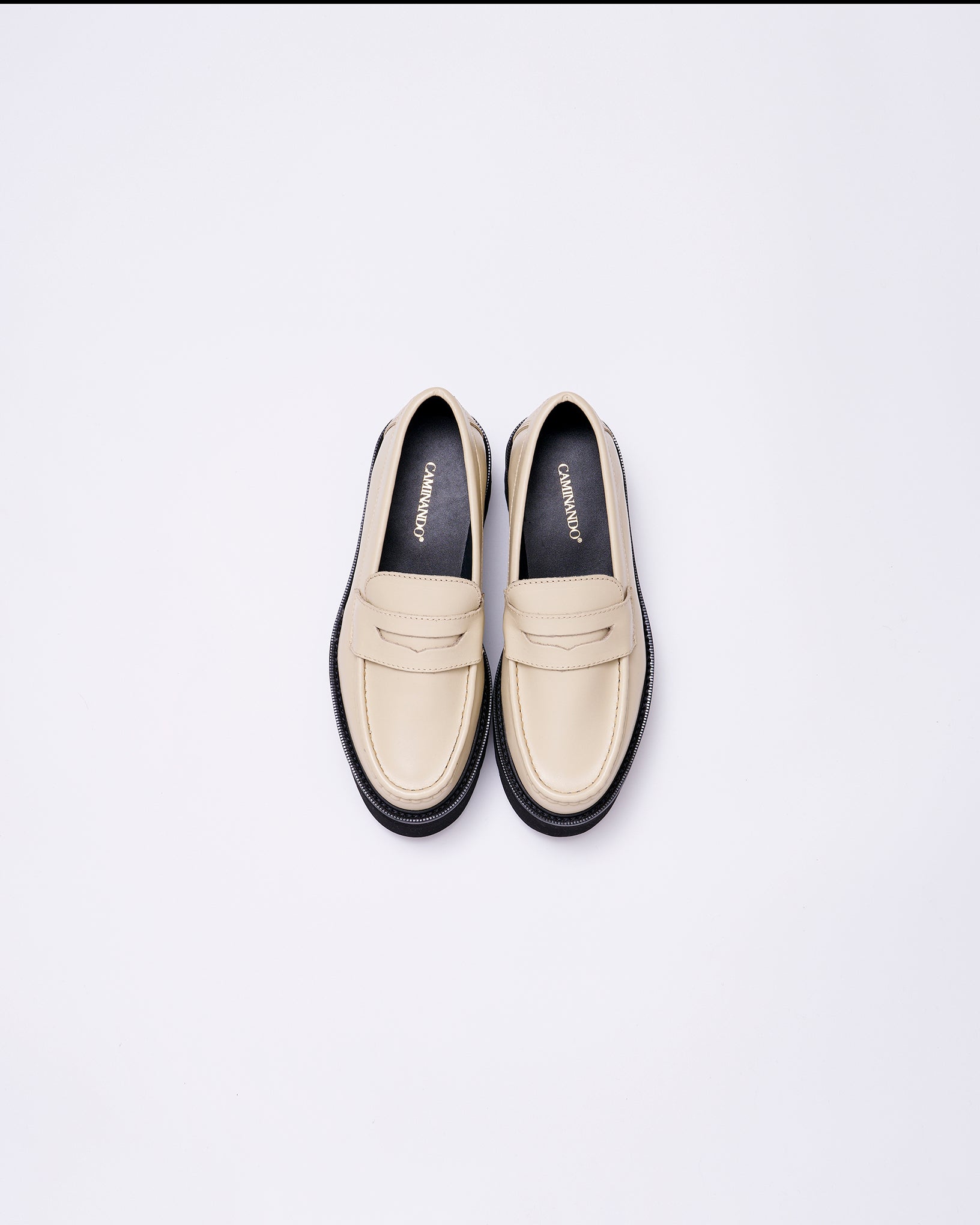 PLATFORM LOAFERS ECRU – caminando.jp