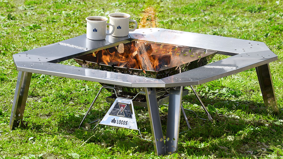 ロゴスからワンアクションで組み立てられる「イージーステン囲炉裏