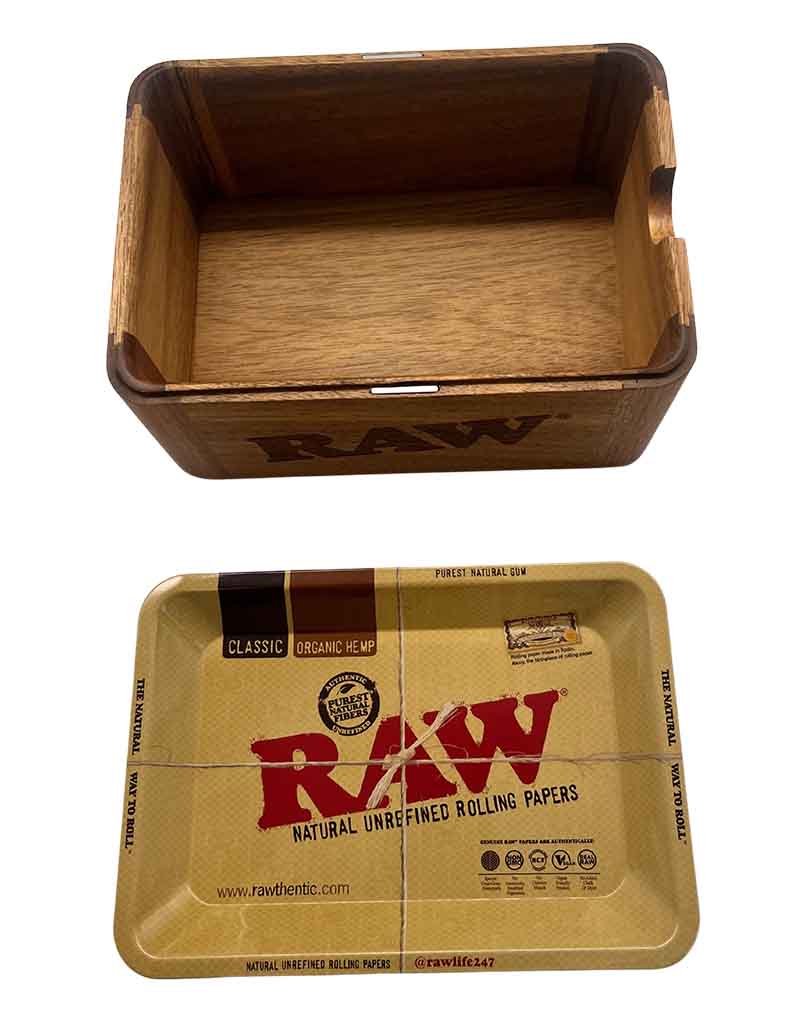 Raw Wooden Cache Box - Cannacultureny