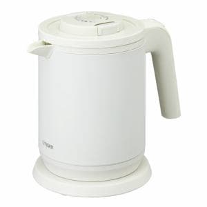 タイガー PCK-A081 蒸気レス電気ケトル 6SAFE+ 0.8L マットホワイト