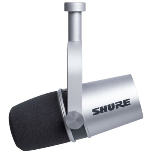 SHURE MV7-S-J ポッドキャスト・マイクロホン MOTIV シルバー | ヤマダ