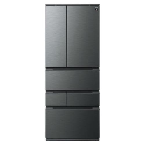 シャープ 冷蔵庫 457L 観音開き 6ドア 幅65cm メタルドア つないで