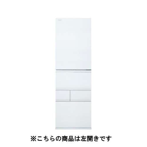 東芝 冷蔵庫 411L 左開き 5ドア 幅60cm 真ん中野菜室 一気冷凍 節電
