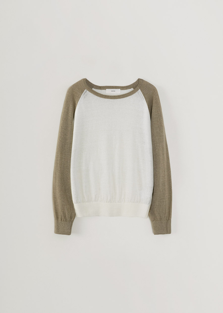 scheme raglan sheer knit | OHOTORO
