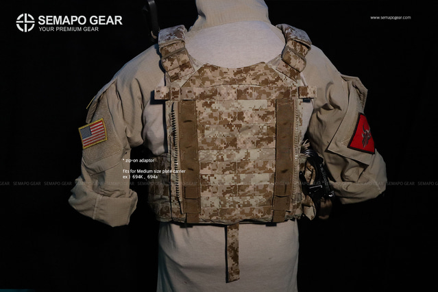 AOR1] Zip on pannel (S type) - SEMAPO GEAR