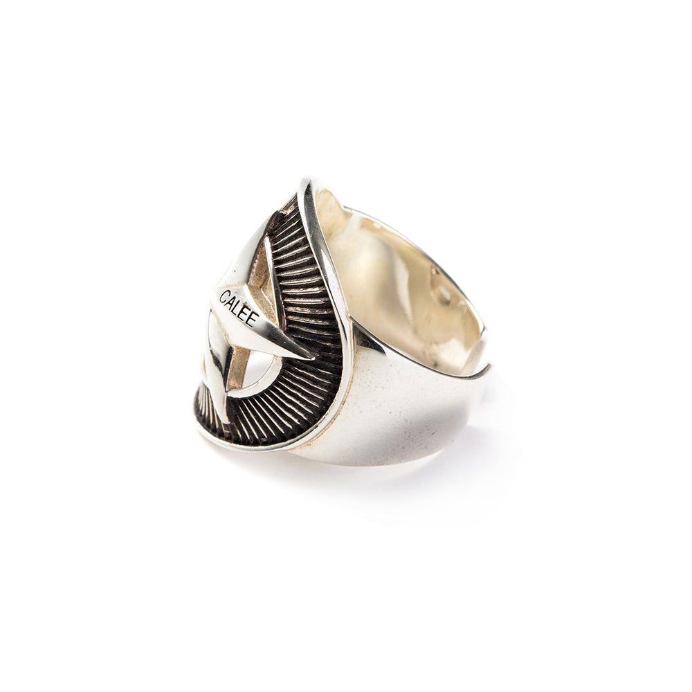 SILVER STAR CONCHO RING – CALEE ONLINE STORE